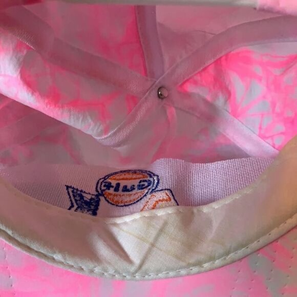 Vintage Pink White Tie Dye Snapback Gulf Hat - Picture 5 of 5